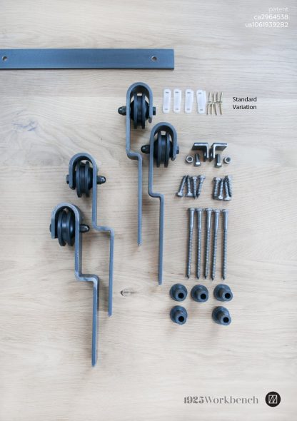 Single Track Bypass Barn Door Hardware - Image 9