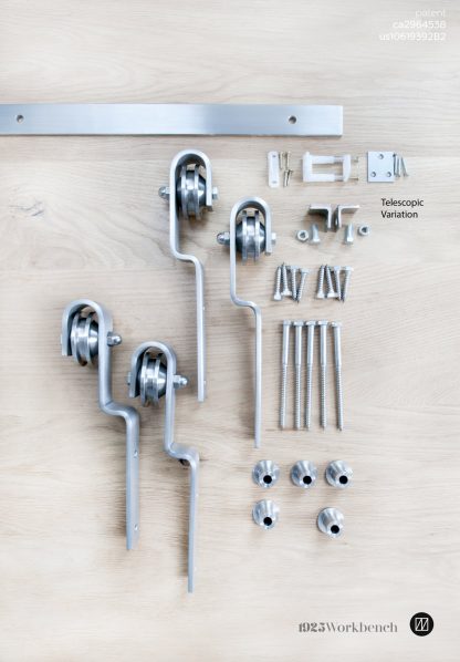 Single Track Bypass Barn Door Hardware - Image 15