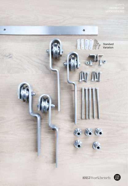 Single Track Bypass Barn Door Hardware - Image 14