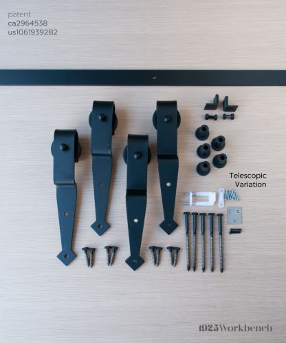 Single Track Bypass Barn Door Hardware - Image 27