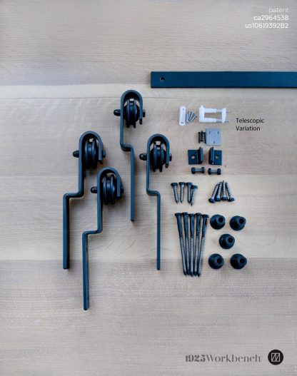 Single Track Bypass Barn Door Hardware - Image 24