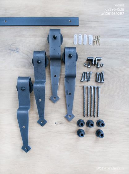 Single Track Bypass Barn Door Hardware - Image 21